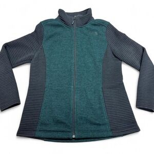 The North Face Green Zip Fleece Jacket Women's Large Outdoors